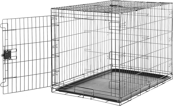 Amazon Basics Foldable Metal Wire Dog Crate